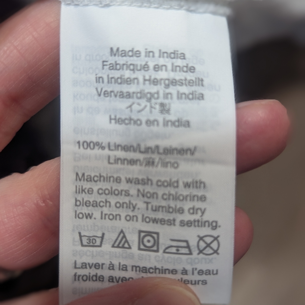 J. Crew Women's Casual White Linen pullover top - Picture 7 of 7